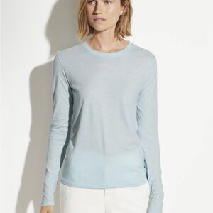 Vince Light Blue Long Sleeve Women's Top